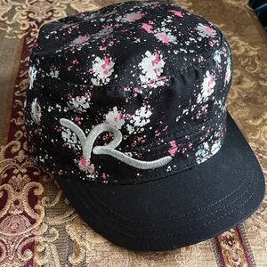 Rocawear Black, White & Pink Splatter Five-Panel Cap